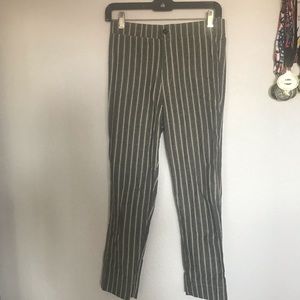 Striped cropped pants, never worn